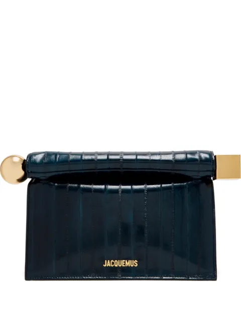 Jacquemus Rond Carré metallic leather satchel