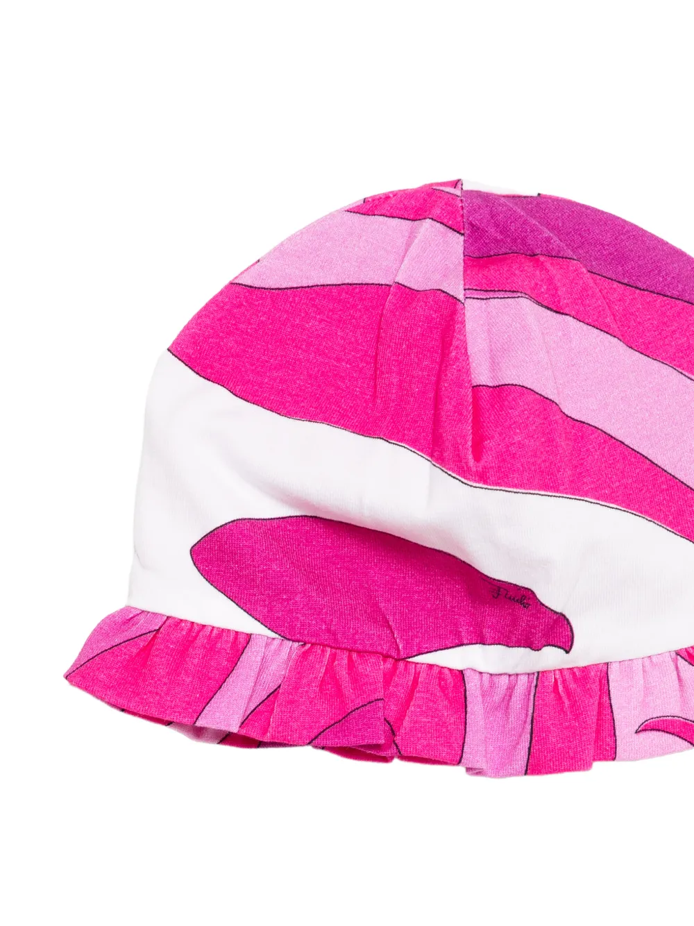  Pucci Junior Ruffled Patterned Babygrow Set - Pink 