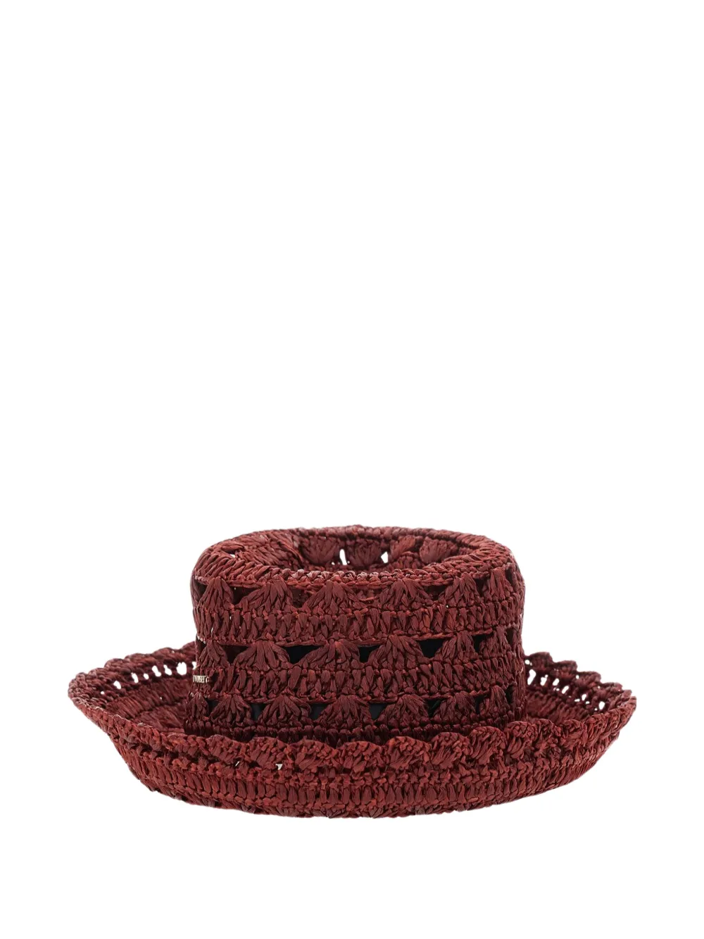 TWINSET crochet-knit bucket hat - Rosso