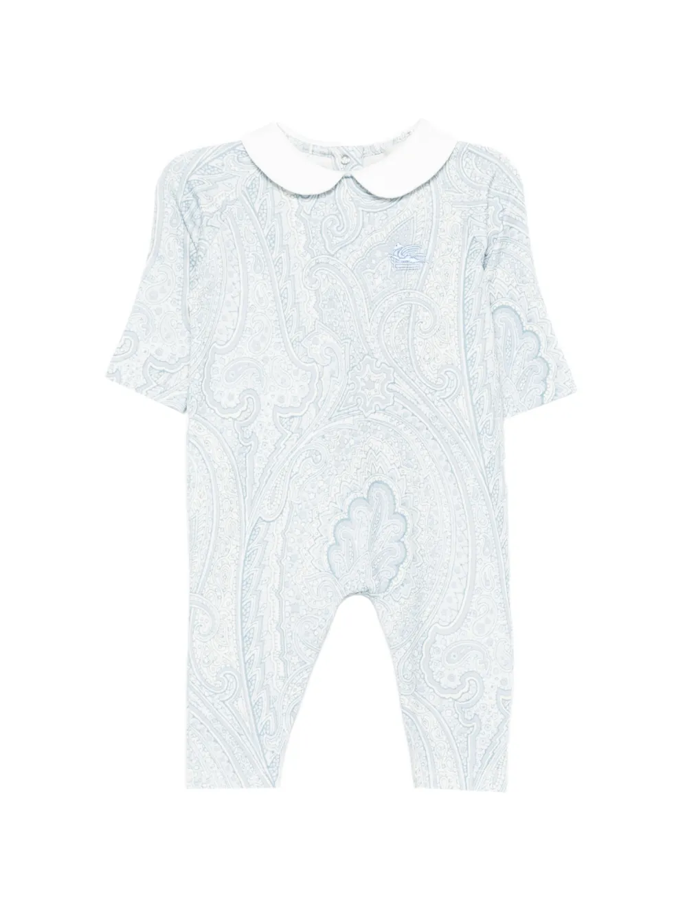 ETRO KIDS paisley peter pan collar babygrow set of three - Blu
