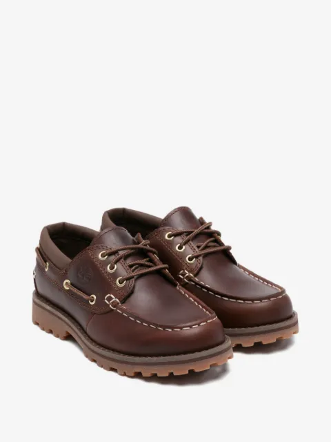 Timberland Kids eyelet laced leather loafers