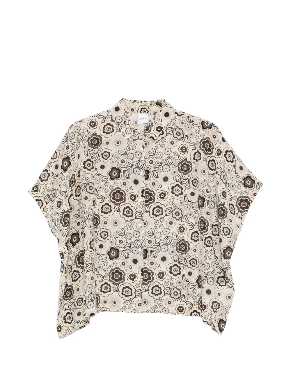 ASPESI floral-print shirt - Neutrals