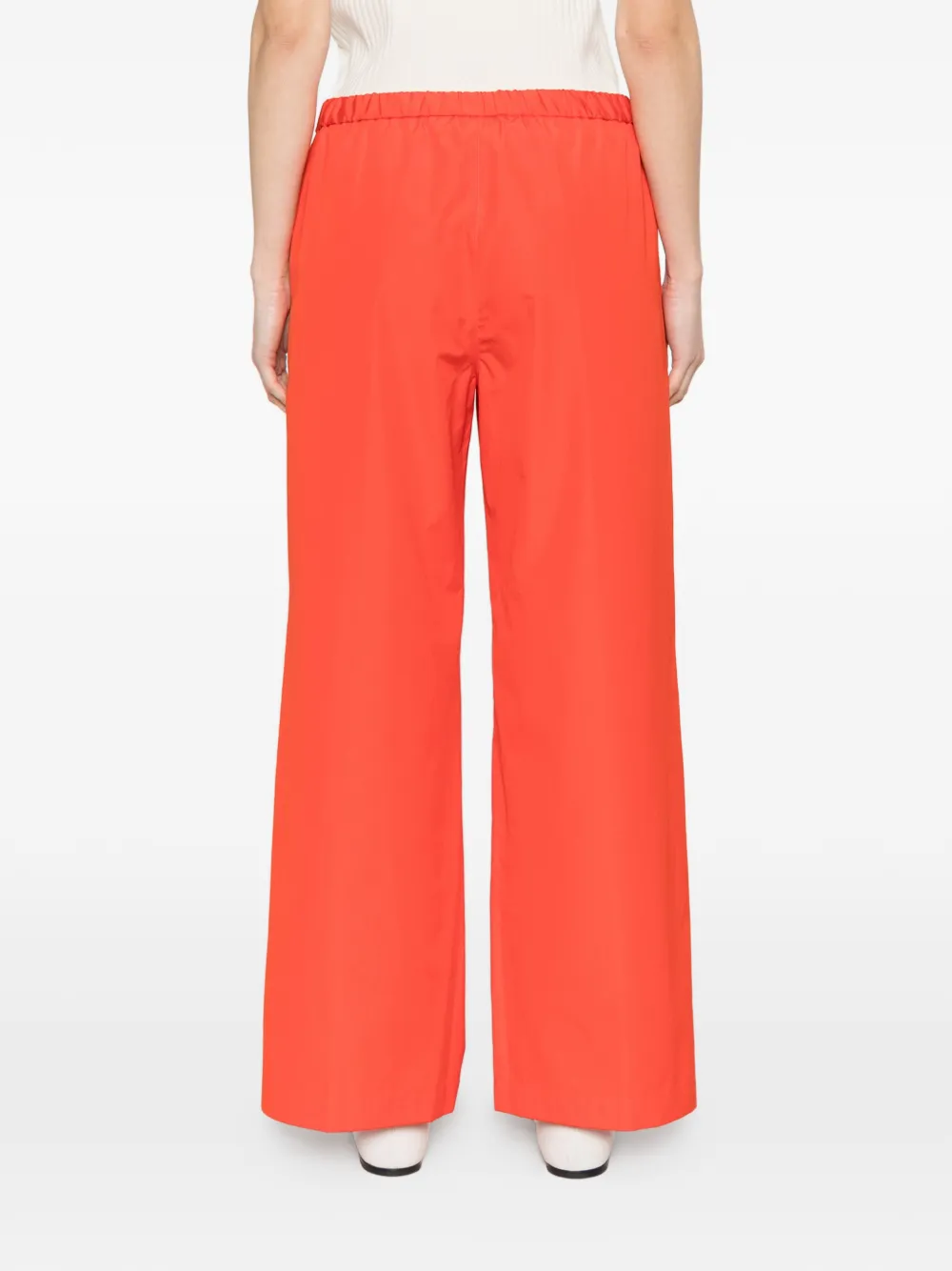 ASPESI Broek met elastische tailleband Oranje