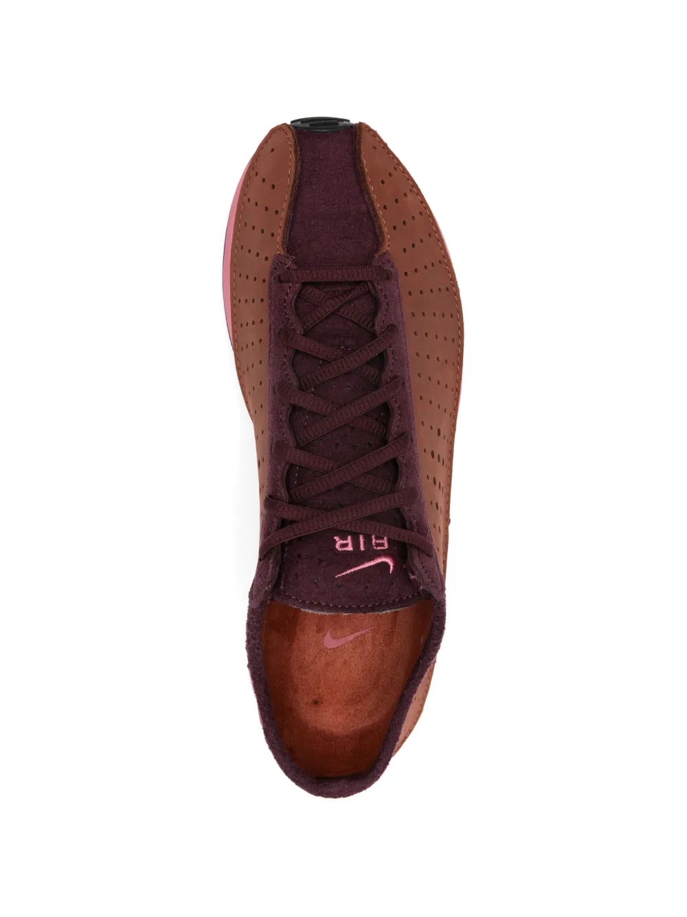 Nike Air Superfly leren sneakers met geperforeerde details Bruin