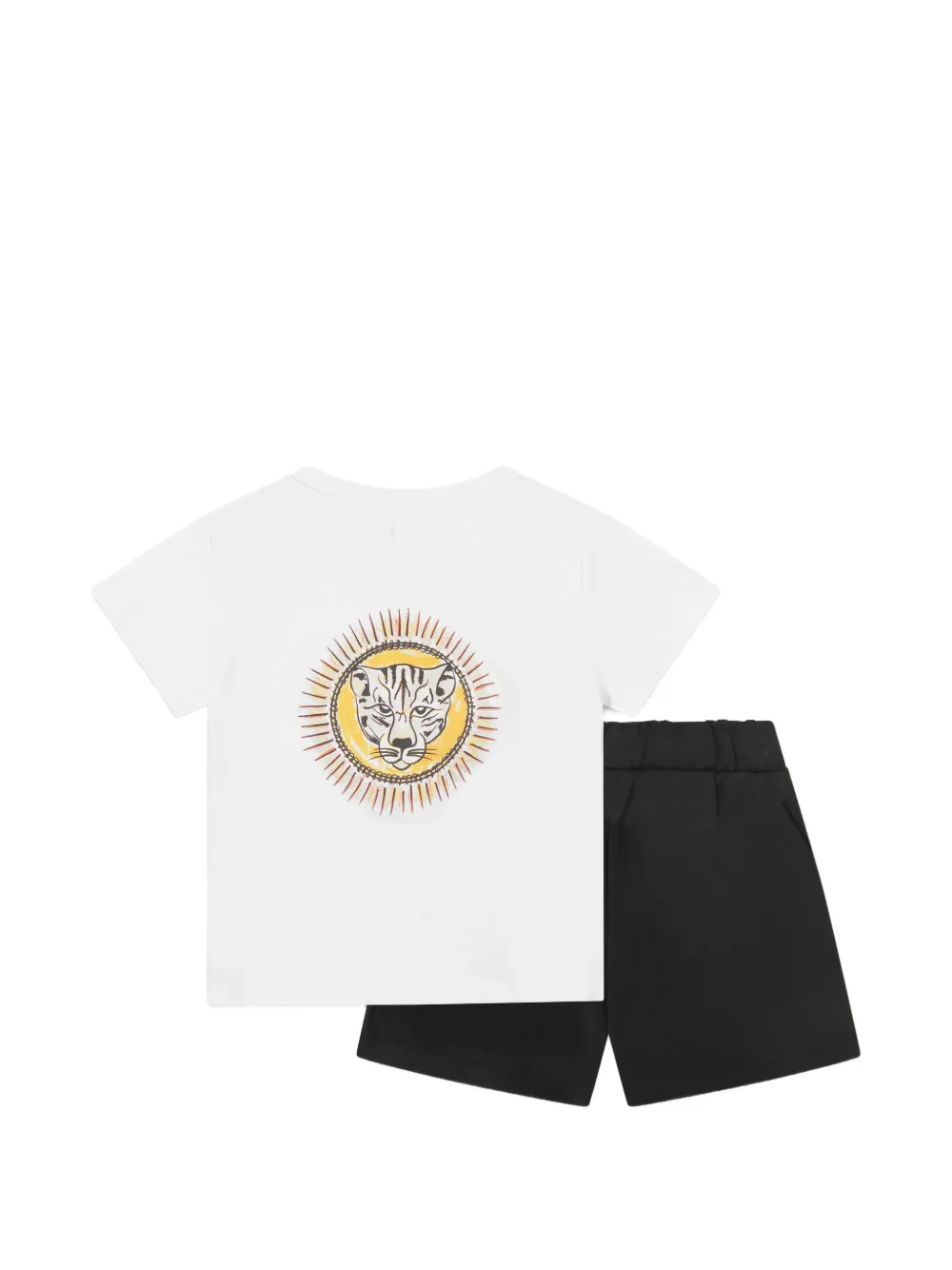  Just Cavalli Drawstring Logo Shorts Set (set Of Two) - White 
