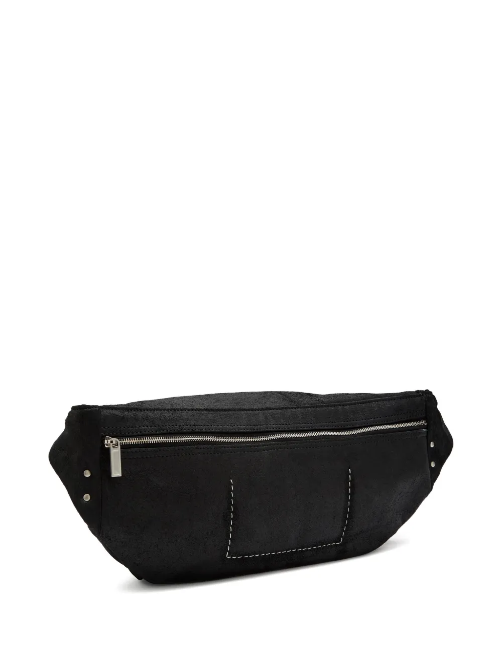  Rick Owens Zip Detailing Small Belt Bag - Black 