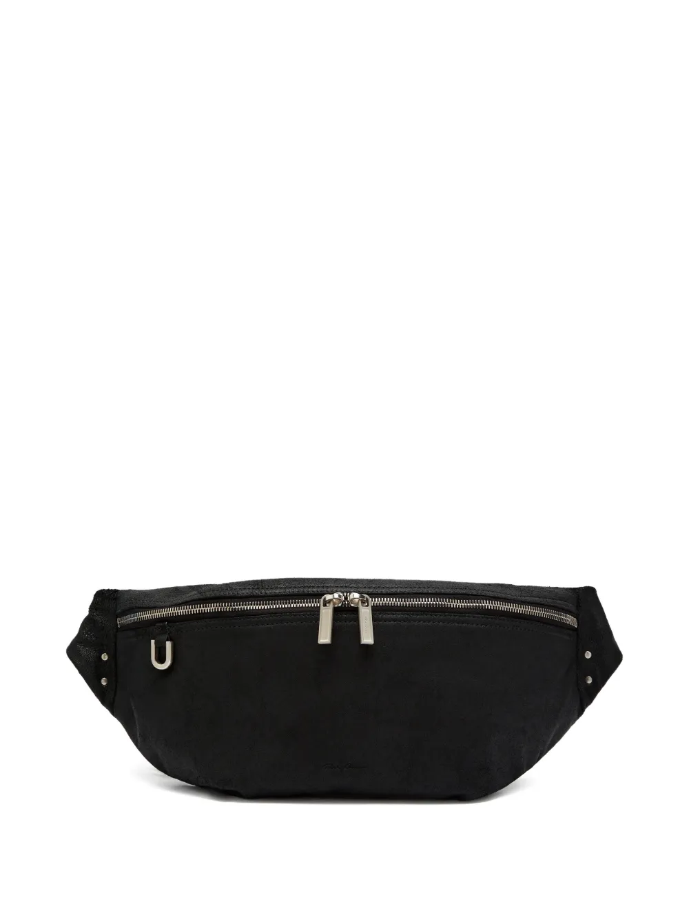 Rick Owens zip detailing small belt bag - Nero