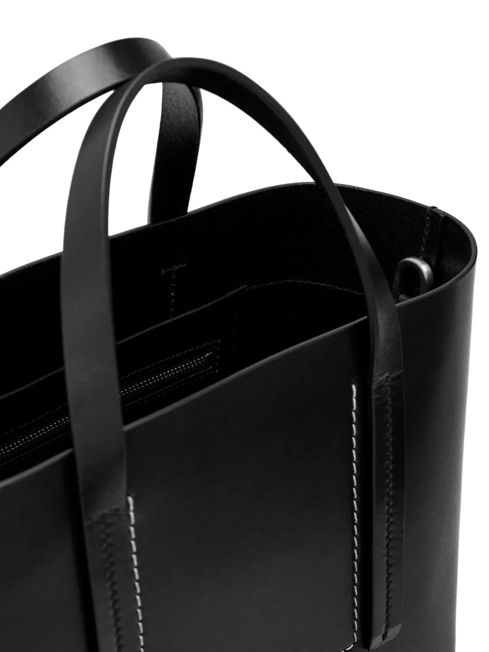  Rick Owens Temple Stitching Small Tote Bag - Black 