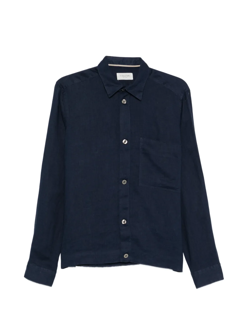 Tintoria Mattei long-sleeve pocket shirt - Blu