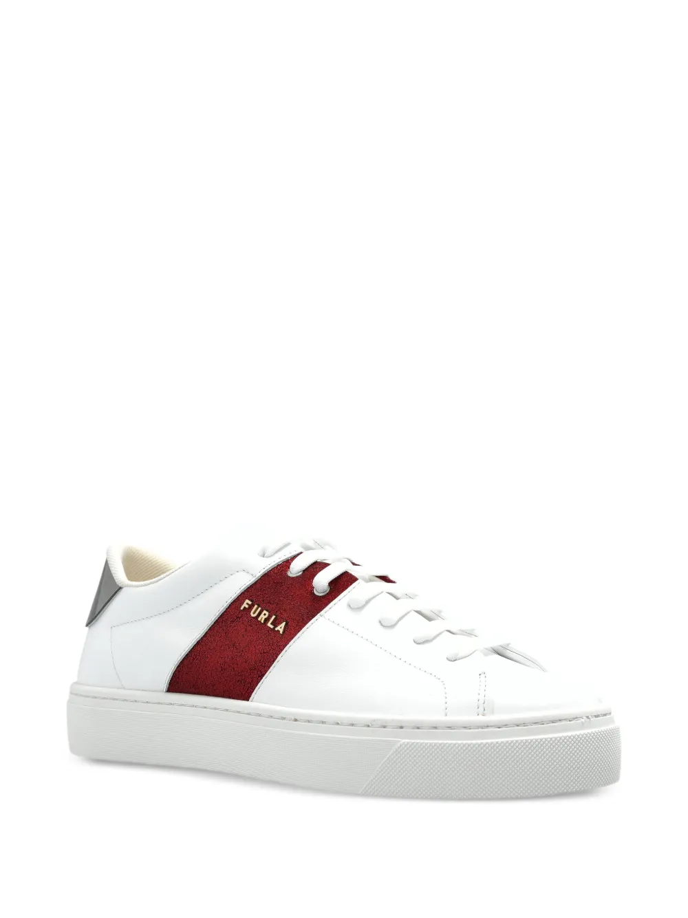 Furla Enjoy low-top leren sneakers Wit