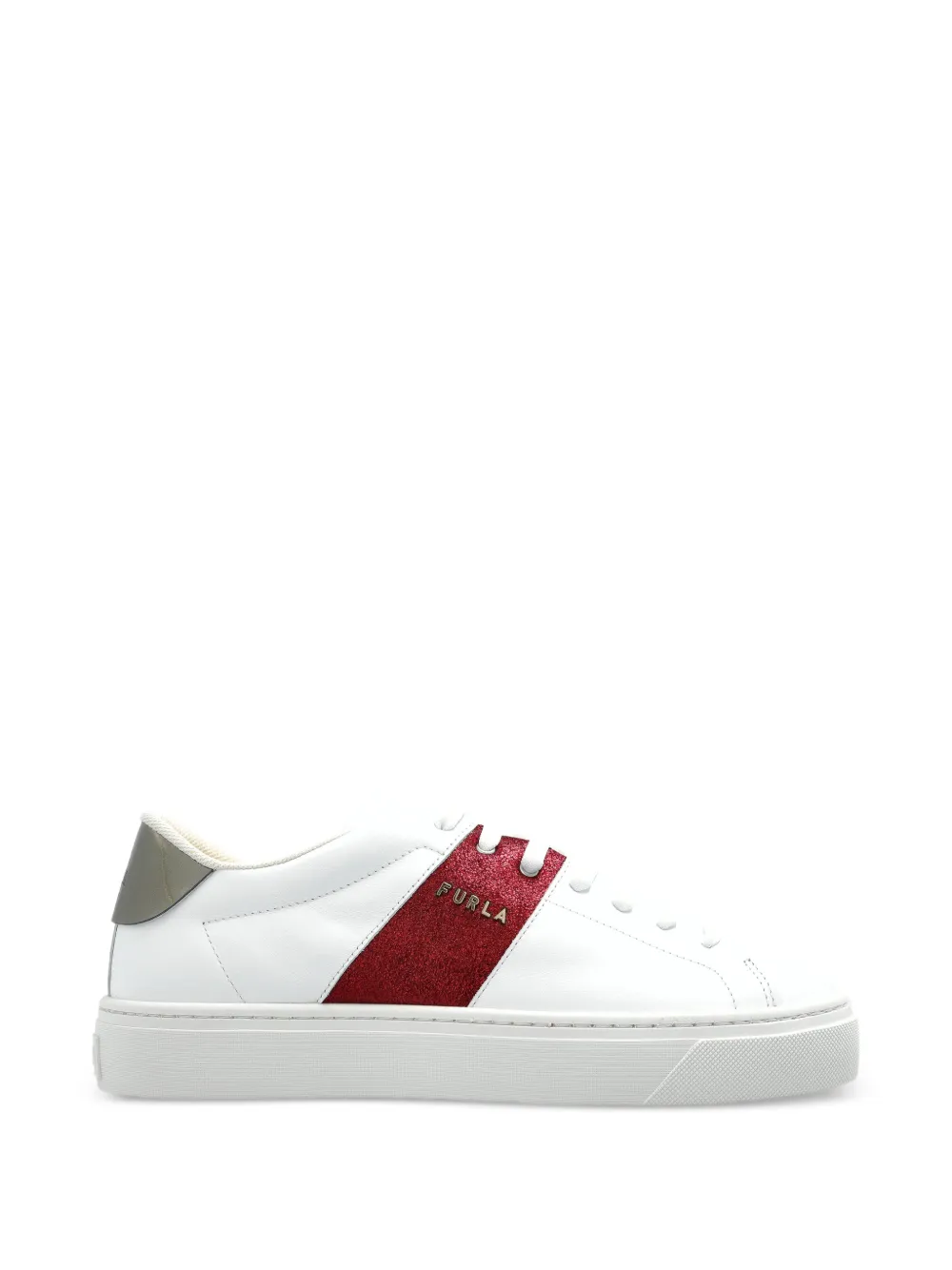 Furla Enjoy low-top leren sneakers Wit