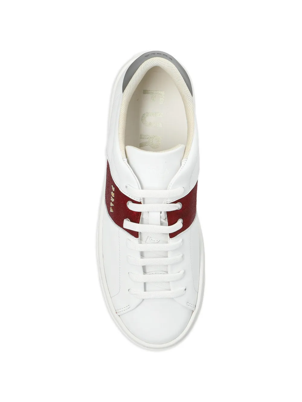Furla Enjoy low-top leren sneakers Wit