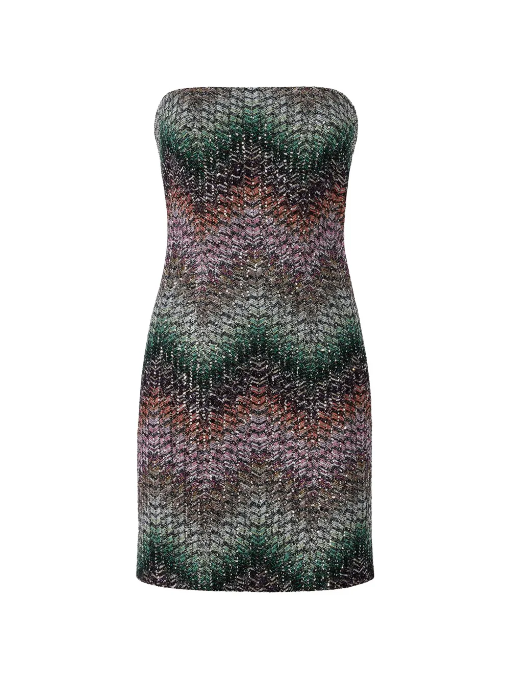 Missoni zigzag-pattern mini dress - Blu