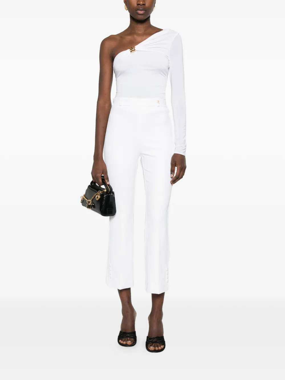 Elisabetta Franchi One-shoulder Knot Top - White 