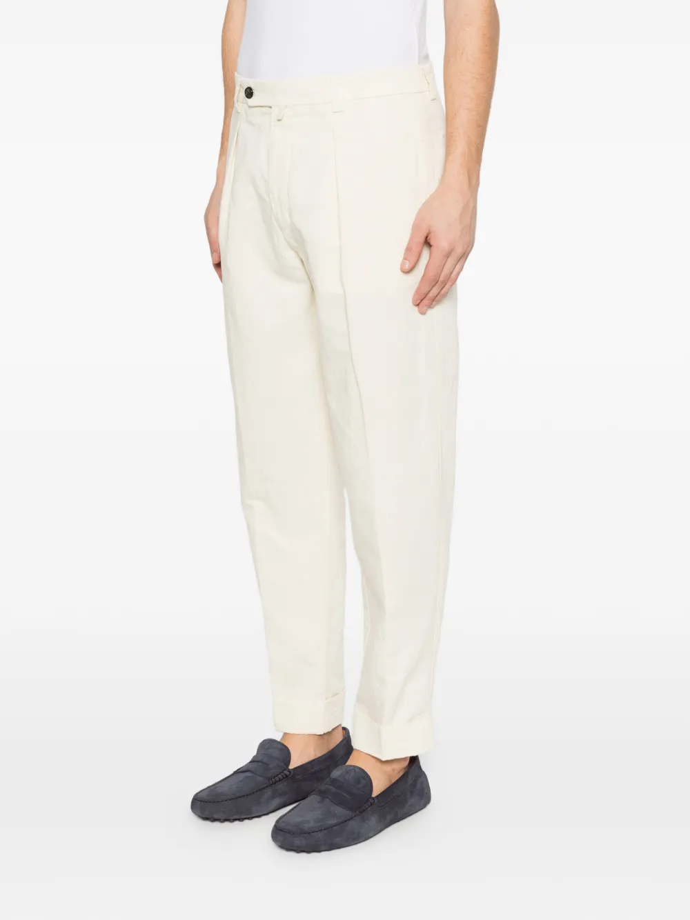 Pleated Tapered Trousers