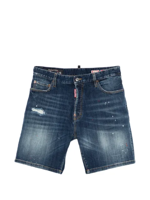 DSQUARED2 bermudas con efecto envejecido