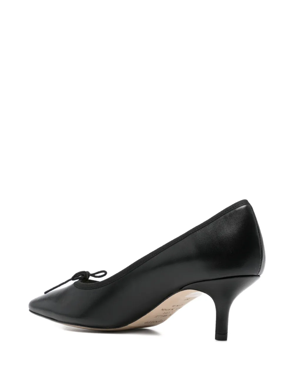 Repetto Cendrillon bow court heeled pumps Zwart
