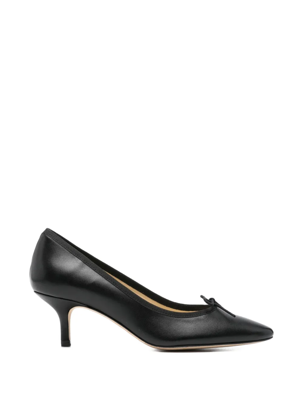 Repetto Cendrillon bow court heeled pumps Zwart