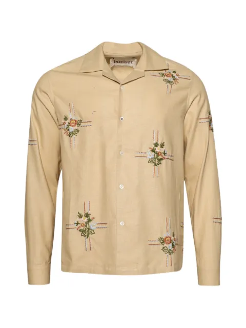 Baziszt Cabin floral embroidery shirt
