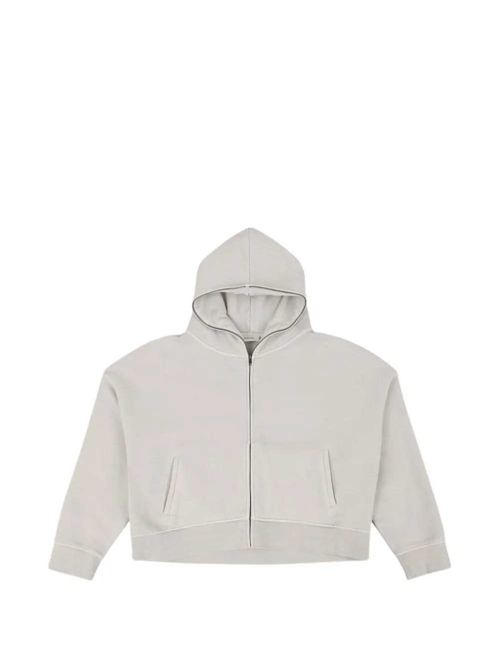 ENTIRE STUDIOS zip hooded sweater - Nude