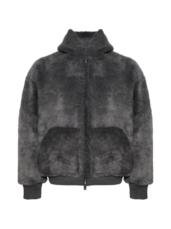 Alexander Wang Shearling Jacket in Grey