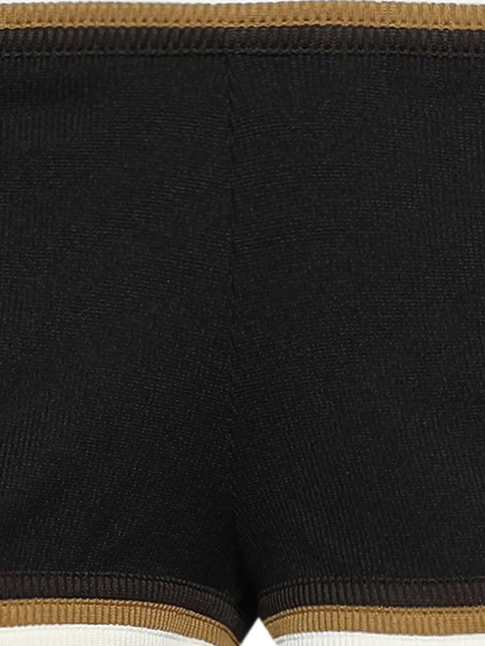  Christopher Esber Rib Trim Track Shorts - Black 