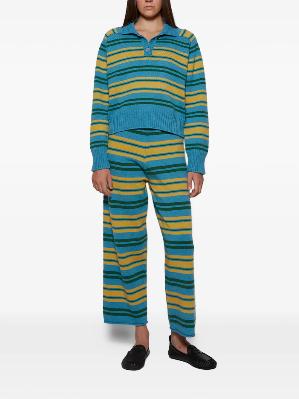 Calle Del Mar Gestreept poloshirt Blauw