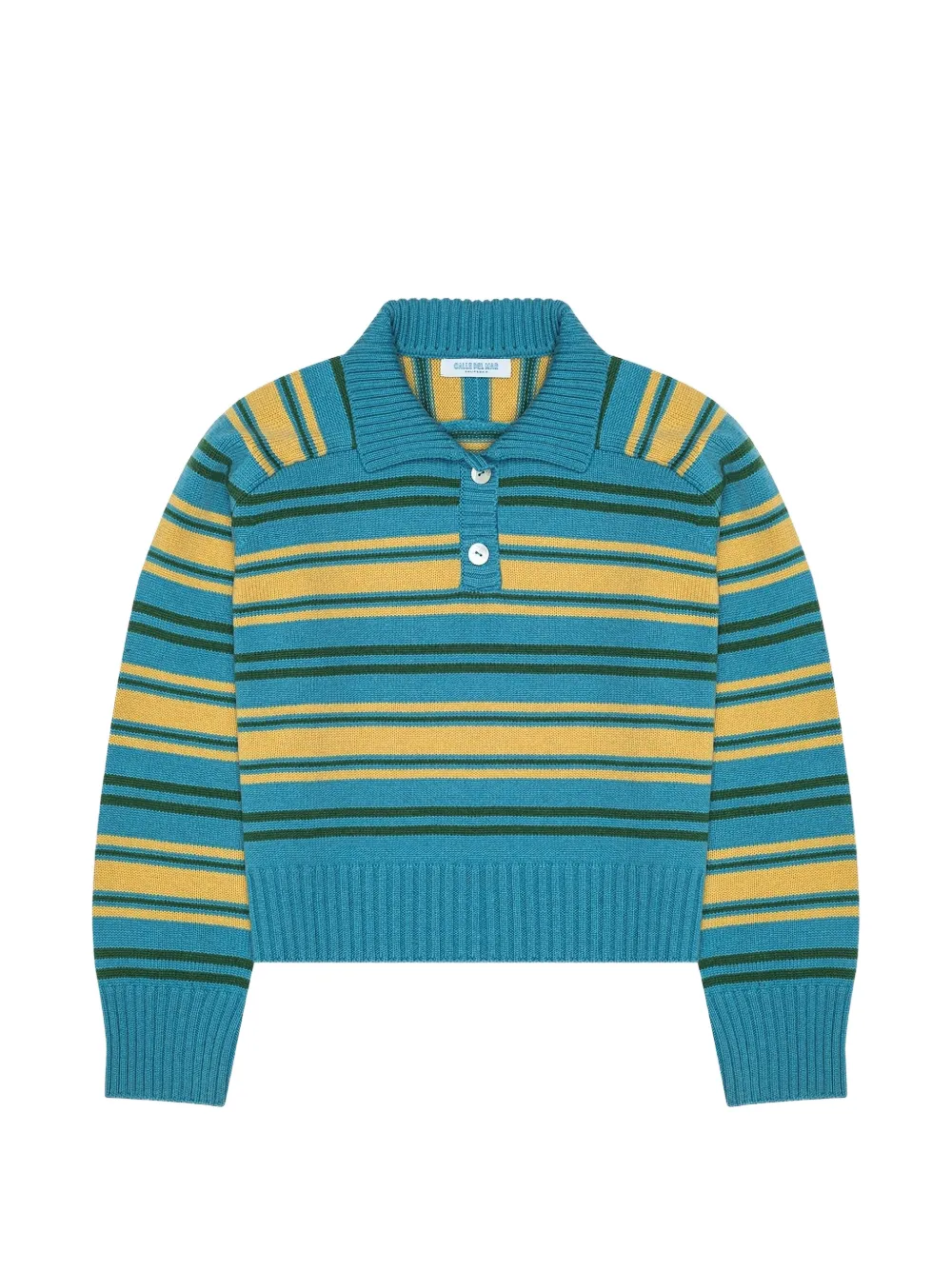 Calle Del Mar striped polo - Blu
