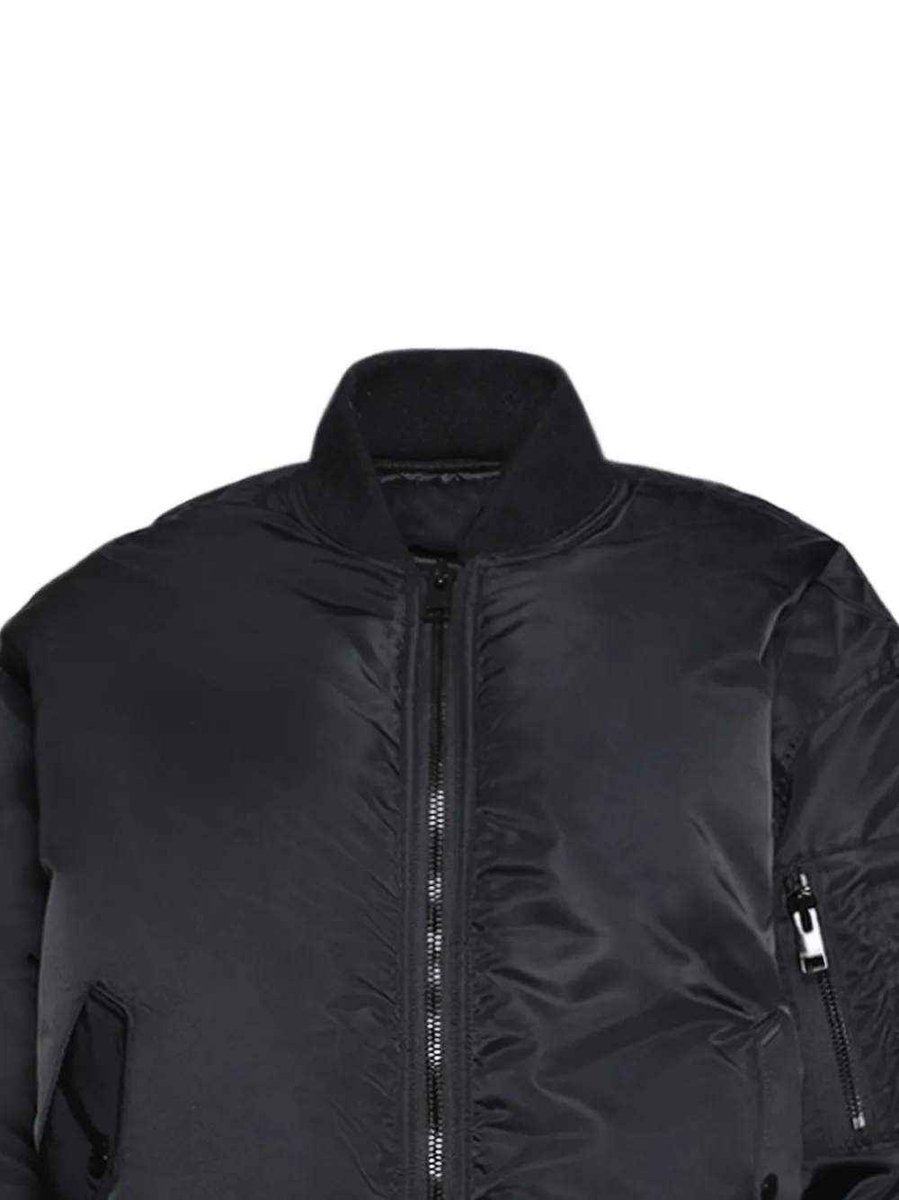  Frame Zip Bomber Jacket - Black 