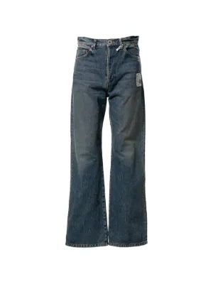 MM6 Maison Margiela Faded Denim Trousers | Blue | FARFETCH JO