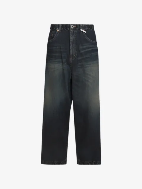 Maison MIHARA YASUHIRO Gerade Jeans mit elastischem Bund