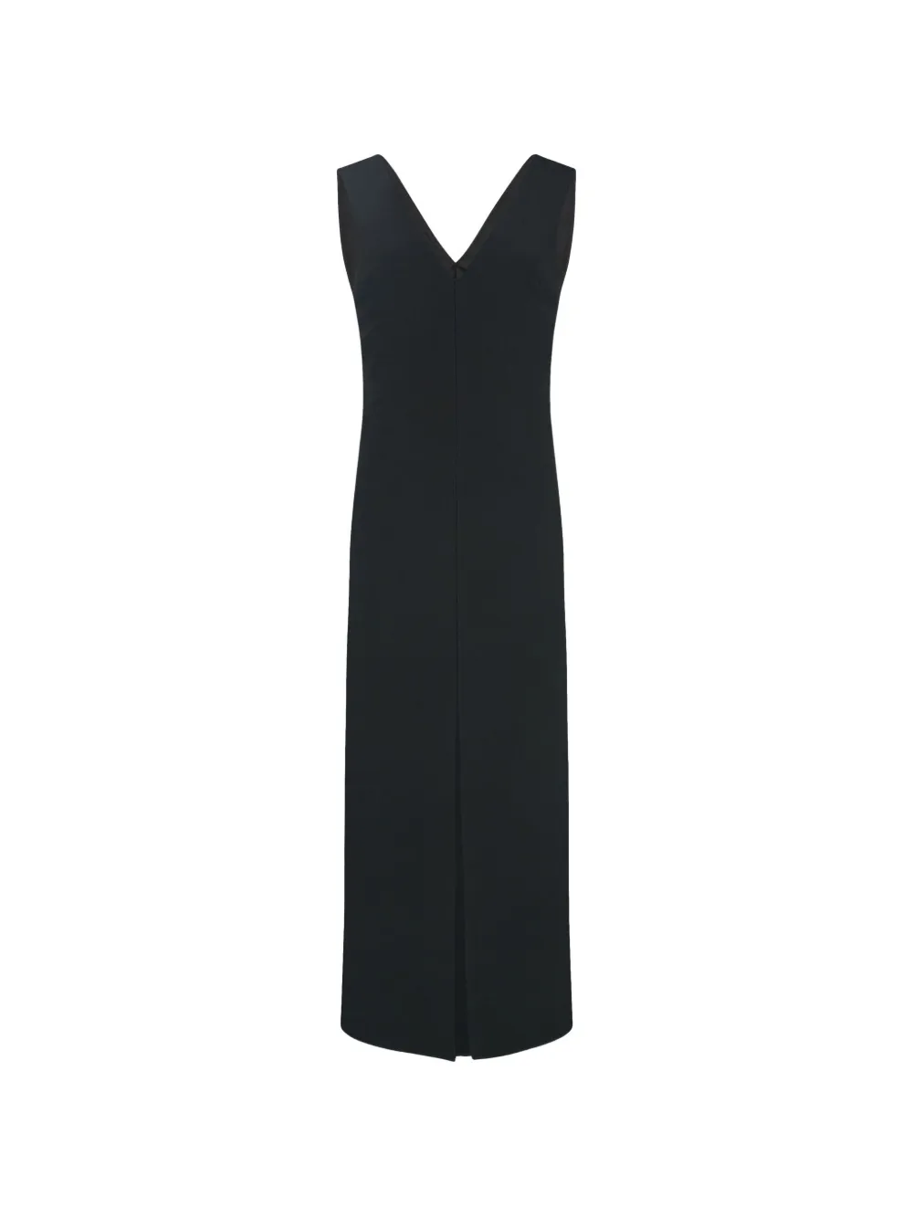 The Row Tefra V-neck midi dress - Nero