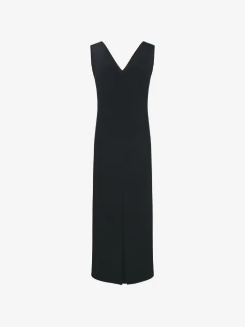 The Row Tefra V-neck midi dress