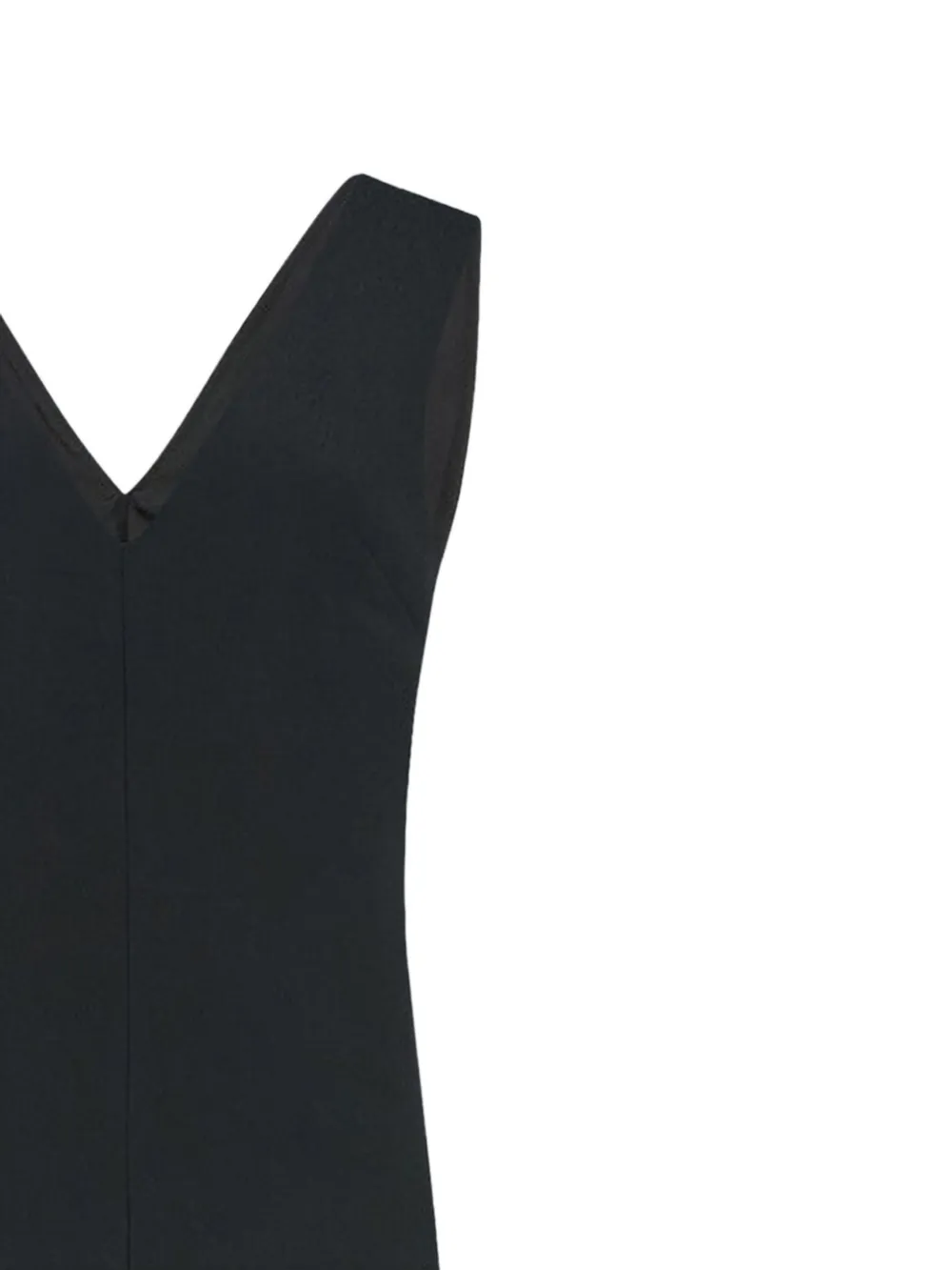  The Row Tefra V-neck Midi Dress - Black 