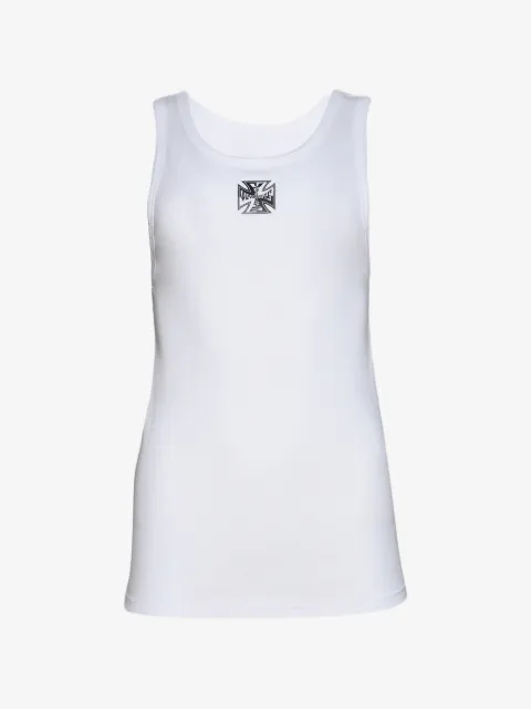 VETEMENTS cross-embroidere tank top