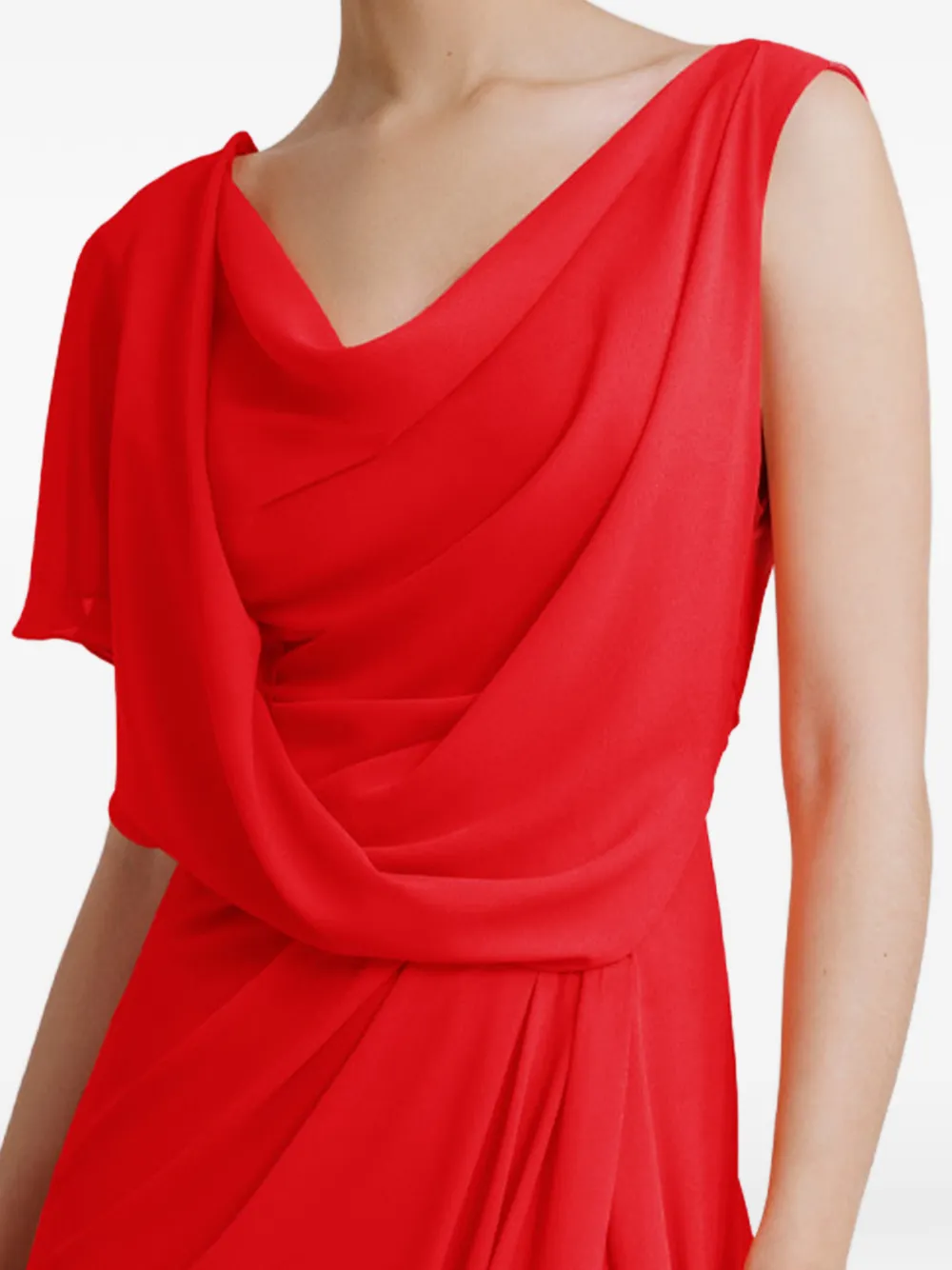 Gemy Maalouf Maxi-jurk met V-rug Rood