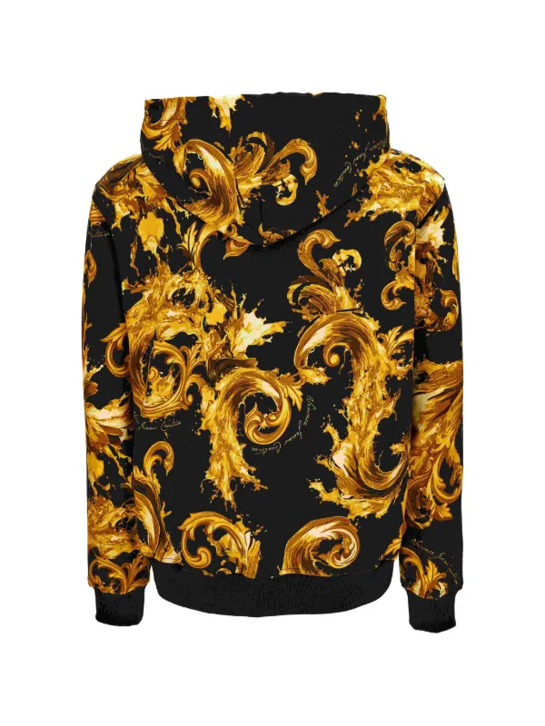 Versace Jeans Couture バロックプリント ジップアップパーカー