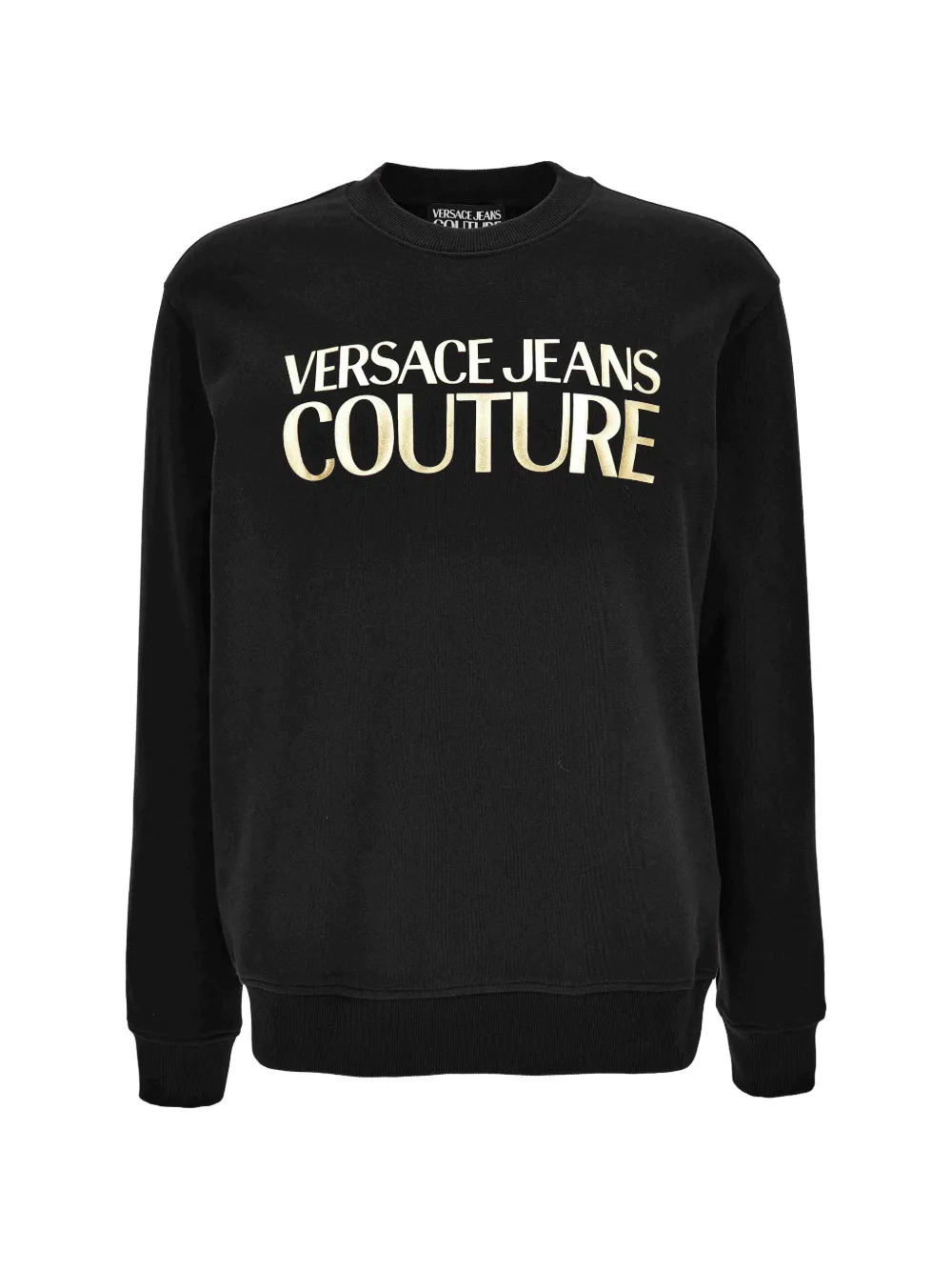 Versace Jeans Couture Felpa con stampa logo - Nero