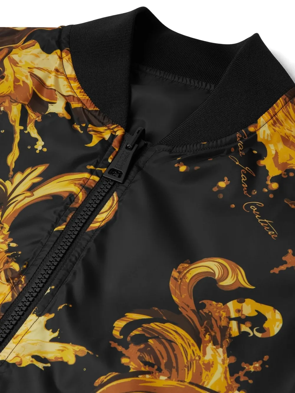 Versace Jeans Couture Omkeerbaar bomberjack met Baroque-print Zwart