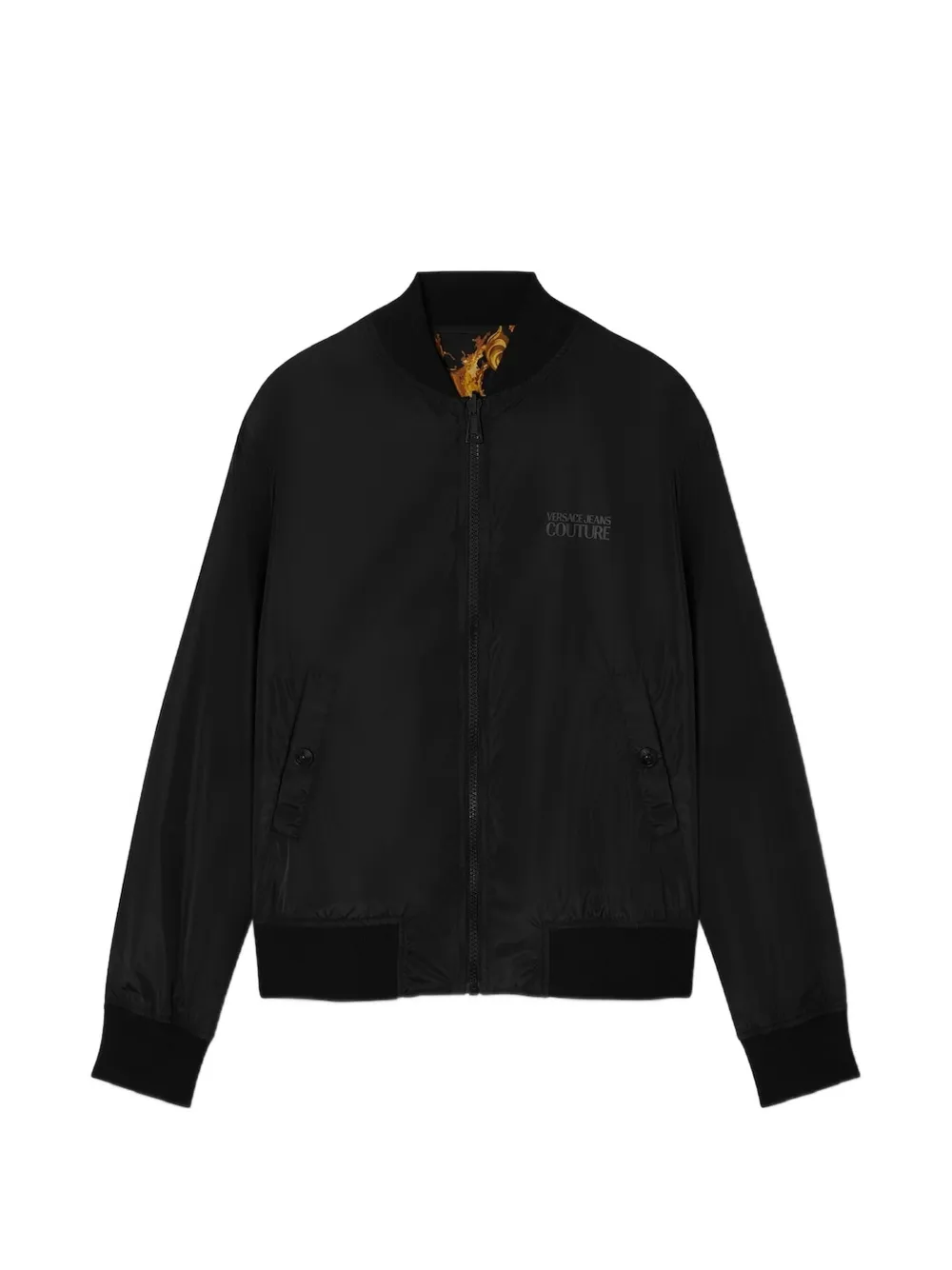 Versace Jeans Couture Omkeerbaar bomberjack met Baroque-print Zwart