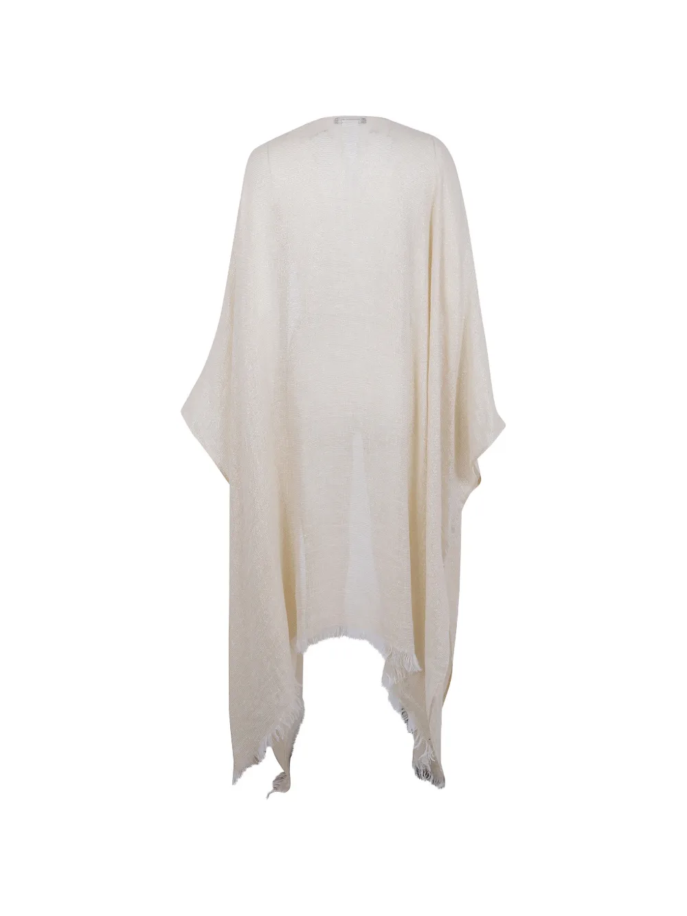 Fabiana Filippi Gebreide trui met franje Beige