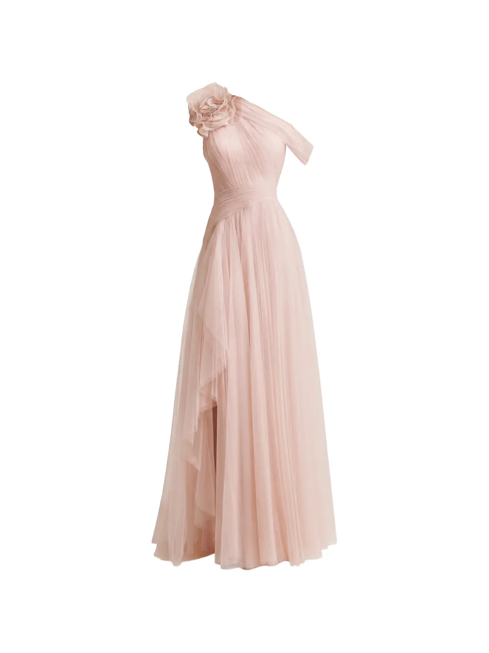Gemy Maalouf flower one-shoulder maxi dress