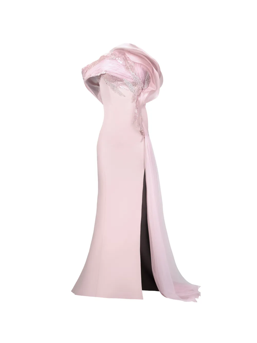 Gaby Charbachy sequin-embellished draped gown