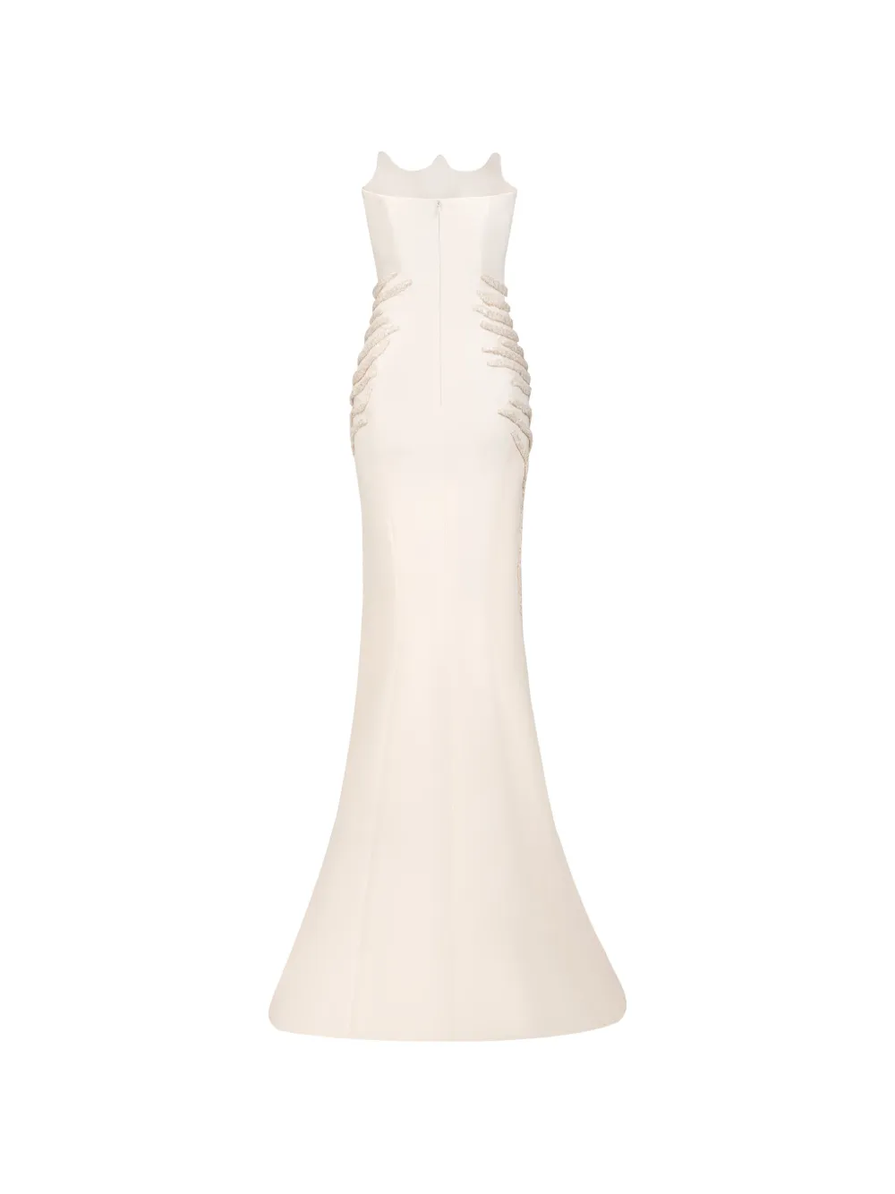 Embellished Strapless Gown