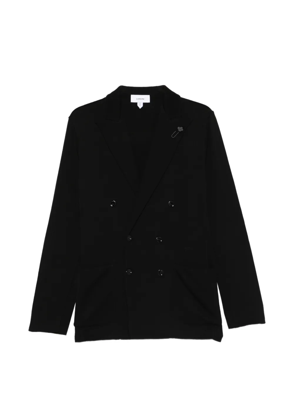 Lardini double-breasted blazer - Black