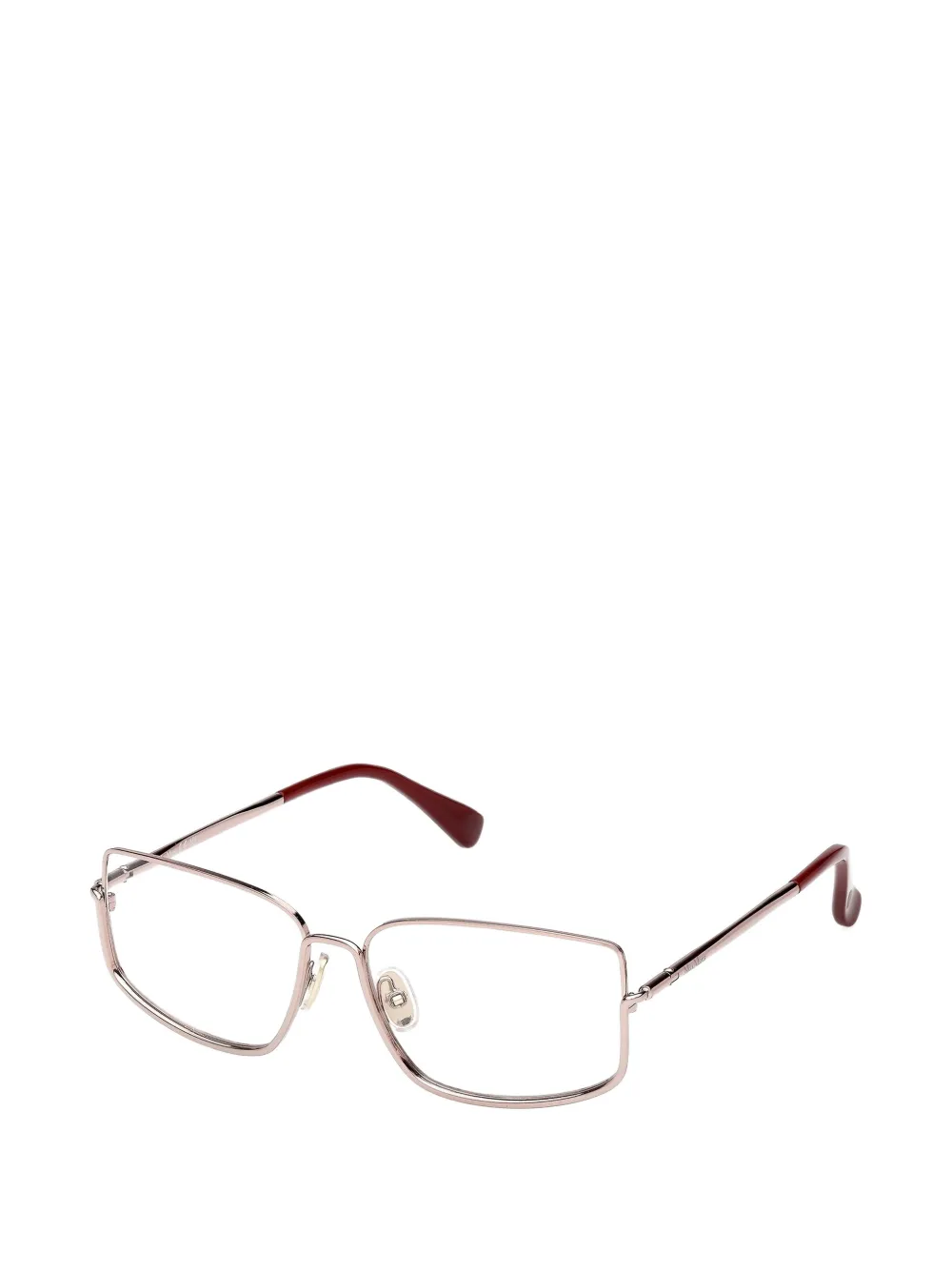  Max Mara Eyewear Rectangle Frame Glasses - Silver 