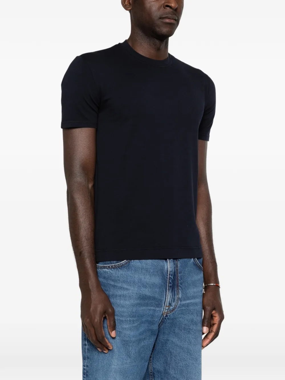  Fedeli T-shirt Girocollo - Blu 