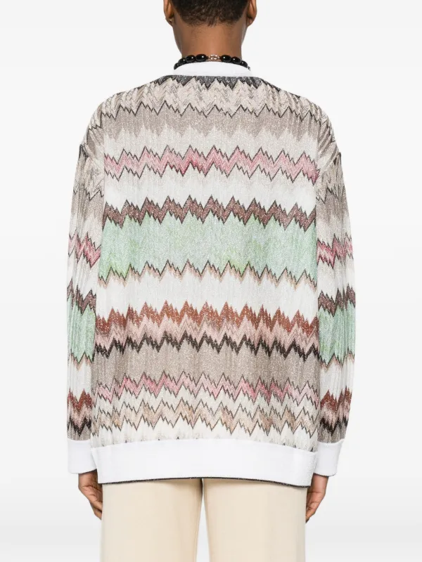 Missoni zigzag-knit Cardigan | White | FARFETCH CA