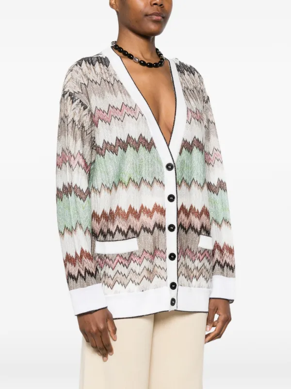 Missoni zigzag-knit Cardigan | White | FARFETCH CA