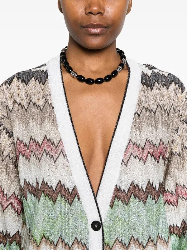 Missoni zigzag-knit Cardigan | White | FARFETCH CA